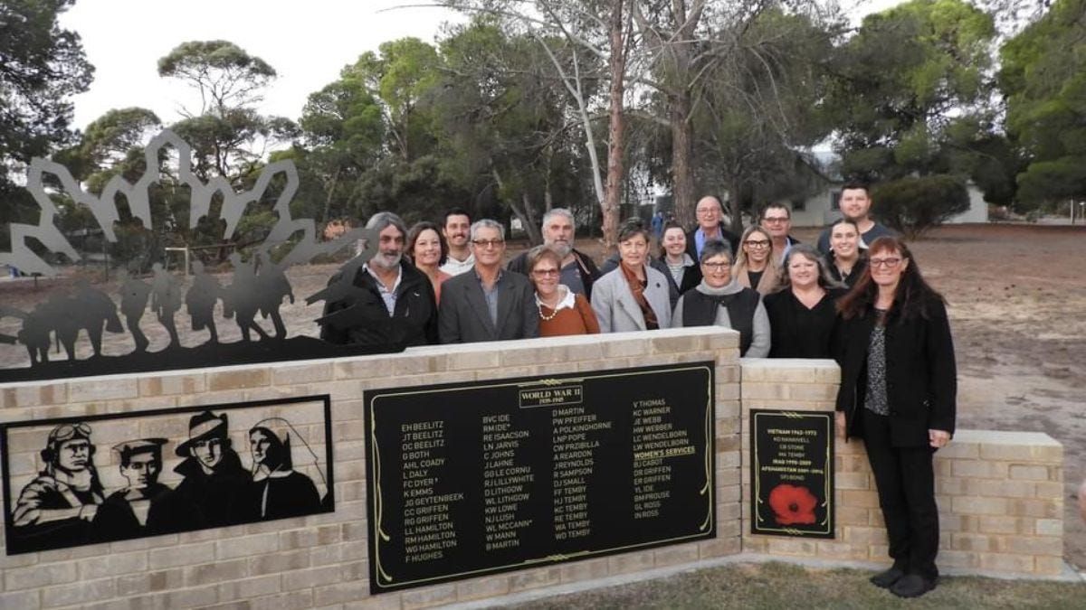 Upgraded war memorial at Geranium unveiled on Anzac Day