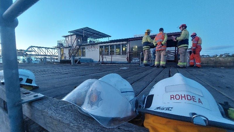 Captain Proud still afloat despite minor leak