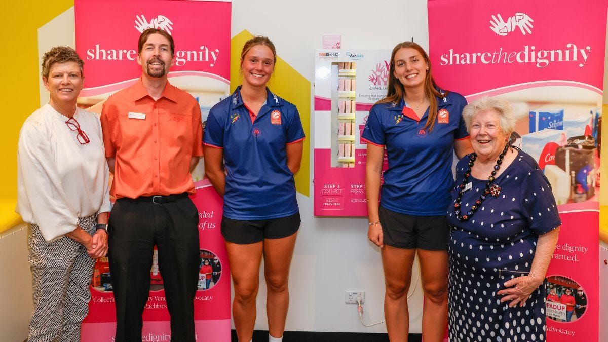 Free dispenser at Murray Bridge Library will help women in need
