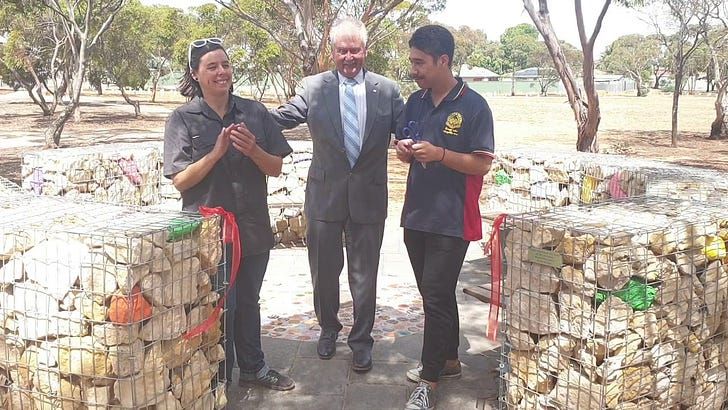 What's with the doughnut artwork at Rotary Jubilee Park, anyway?
