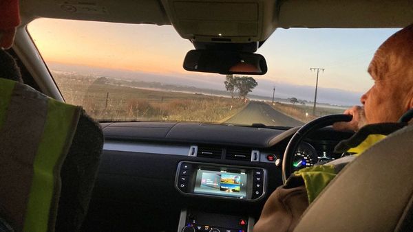 Driver fatigue ad filmed at Monarto