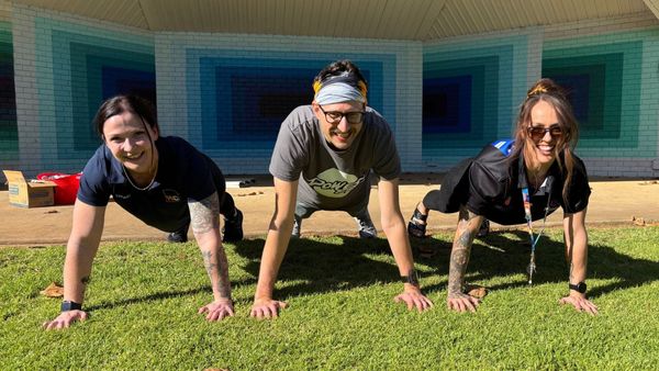 Push-up challenge kicks off at Edwards Square