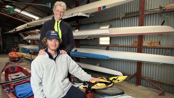Mum and son row whole length of River Murray in four months