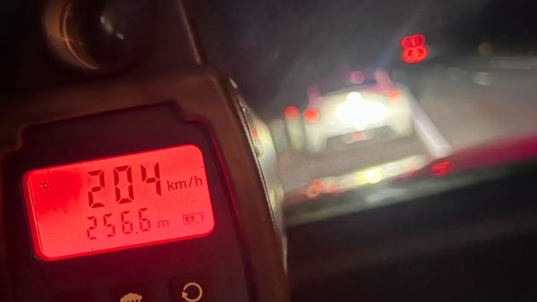 Speeder detected at 204km/h at Monteith