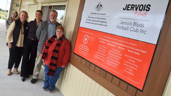 New changerooms bring Jervois Netball Club into the 21st century