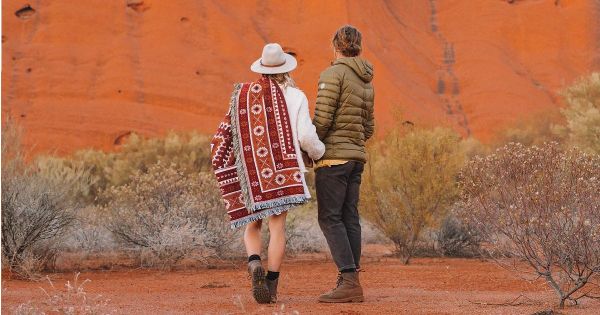 Chance encounter at Uluru leads rug-makers Salty Aura to sales all over Europe