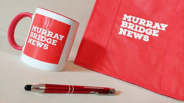 Murray Bridge News mugs, pens and shopping bags are now available
