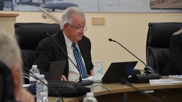 Councillor Tom Haig gets to work