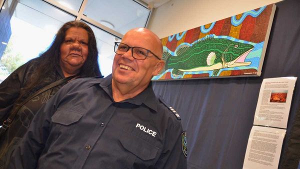 Police station painting may help community members feel more welcome
