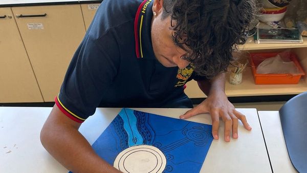 Murray Bridge student’s tram artwork honours Ngarrindjeri culture and elders