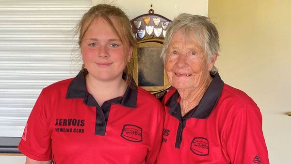 Sports reports: Seventy-one year difference separates lawn bowls teammates