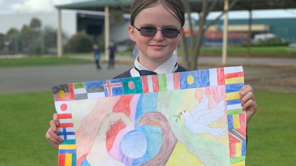 Murray Bridge students win awards in Lions International Peace Poster Contest
