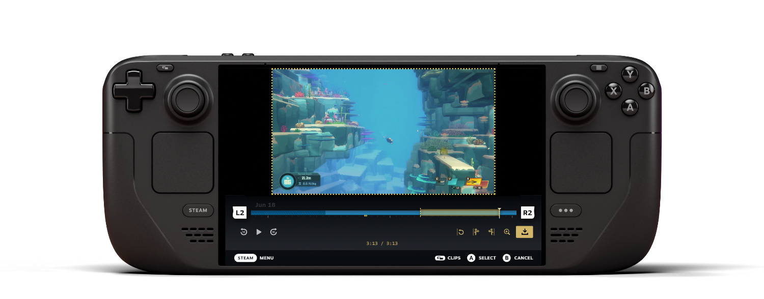 Pas besoin de Final Cut Pro sur le Steam Deck. Enregistrement de parties Steam
