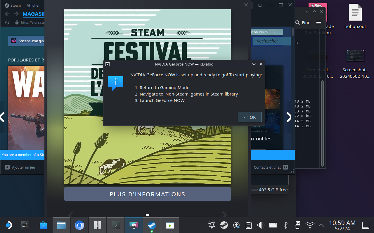 Et voilà le travail ! GeForce Now