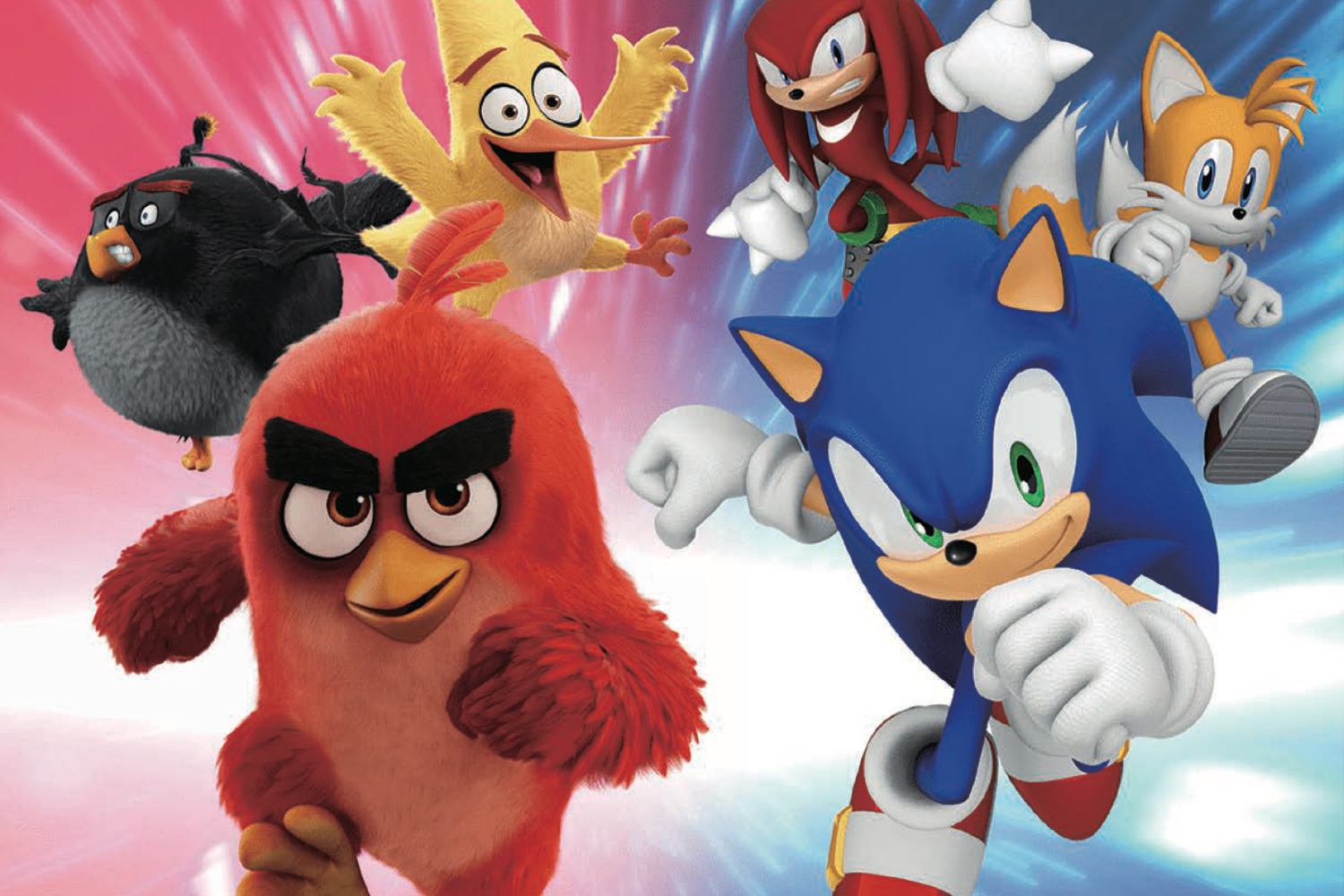 Sonic s'est fait quelques shitty friends en plus depuis l'acquisition par Sega de Rovio (Angry Birds). Texte Alternative