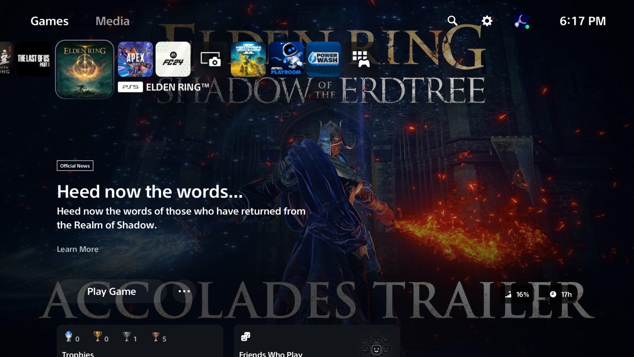 @alfreddobofra PS5 accueil