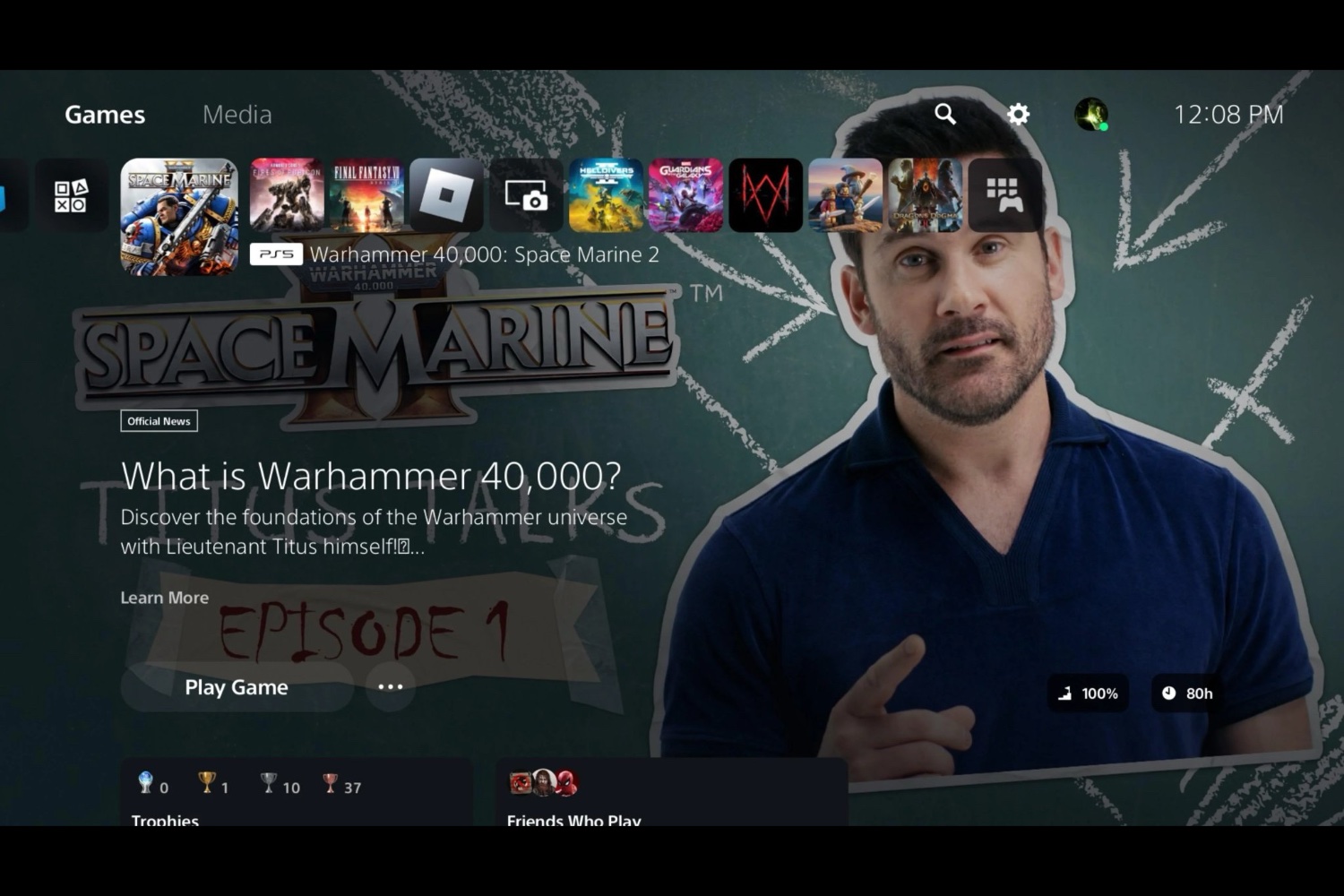 @alfreddobofra PS5 accueil