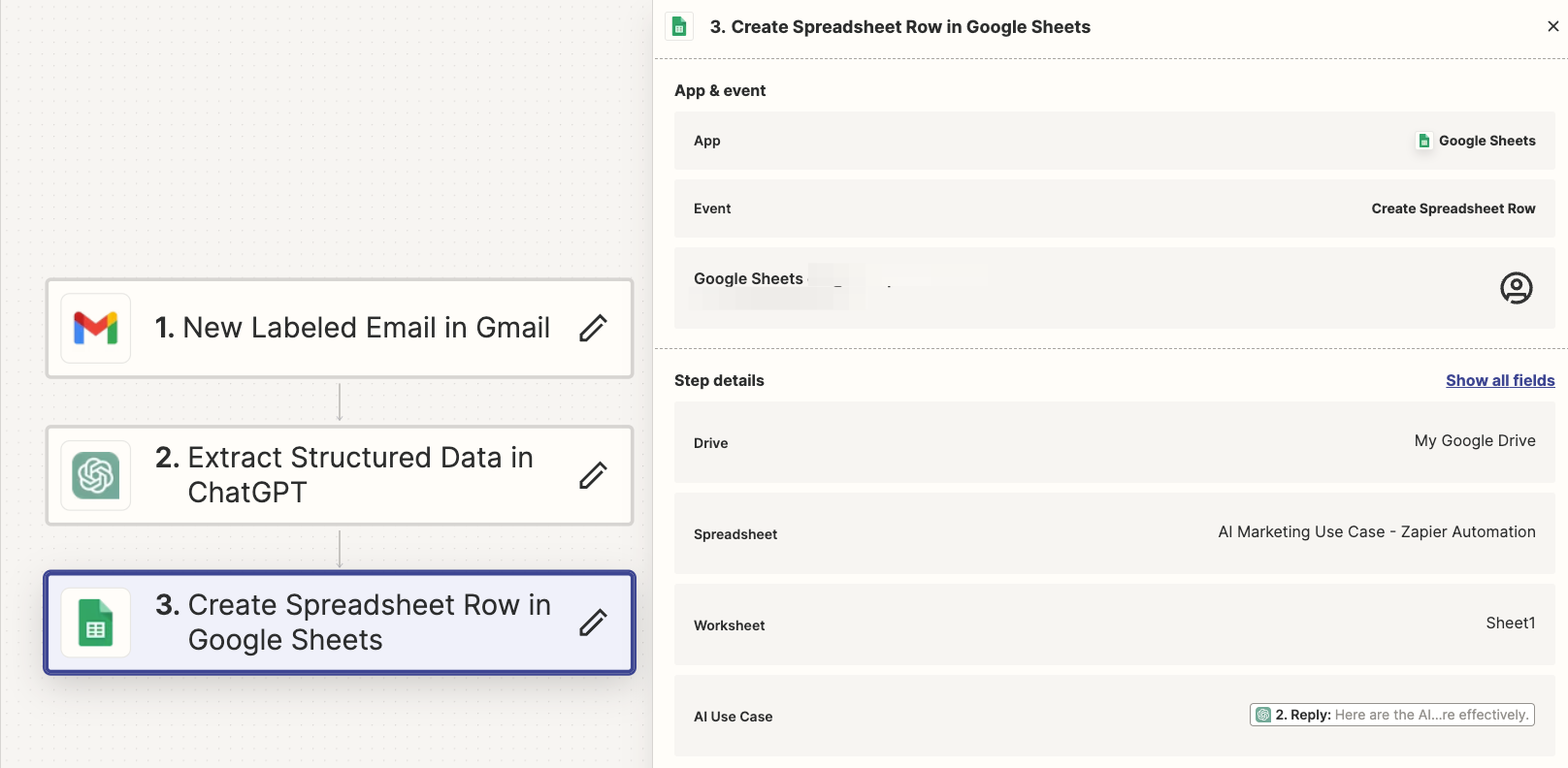 AI Workflow - Extract Content from Email