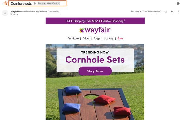 Discovery Commerce in the Inbox