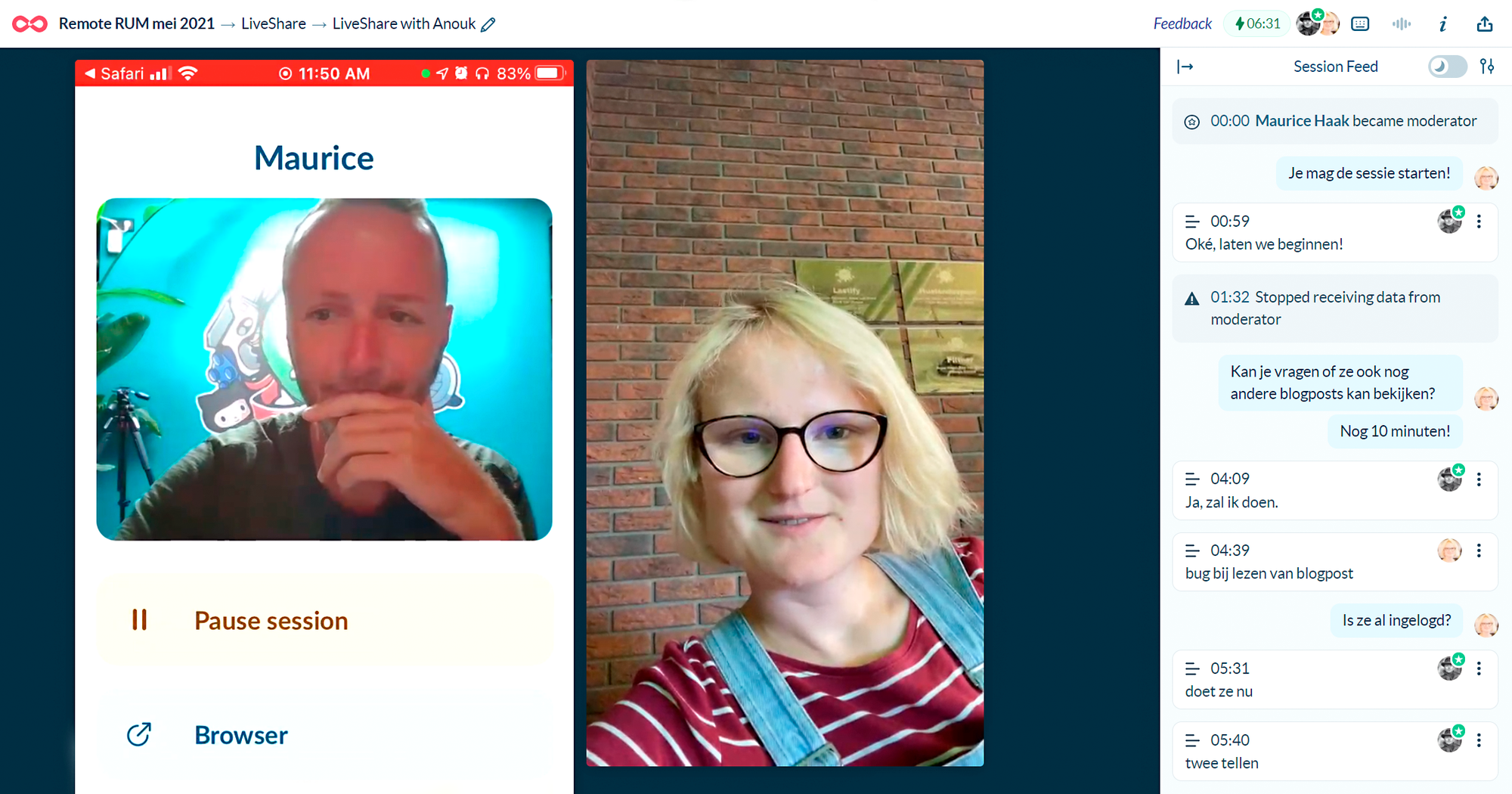 Gebruiksonderzoek op afstand