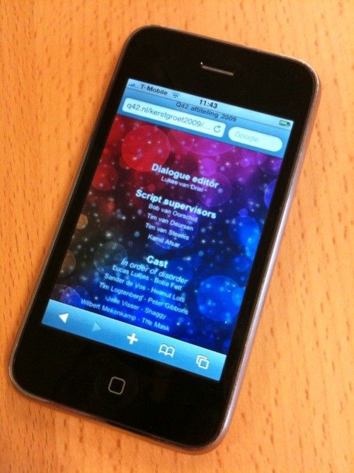 De Q42 aftiteling van 2009 in HTML 5 met CSS 3