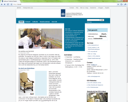 Instituut Collectie Nederland nu met Rijkshuisstijl