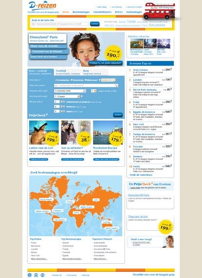 Nieuwe D-reizen website
