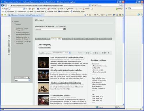 Rijksmuseum — Nieuw zoeksysteem