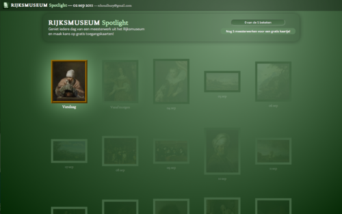 Spaar voor een gratis toegangskaartje naar het Rijksmuseum