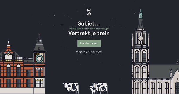 Subiet, een app voor de frequente treinreiziger