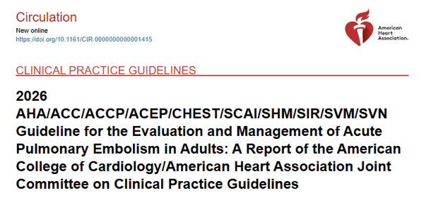 AHA/ACC 2026 Acute PE Guidelines: What You Need to Know
