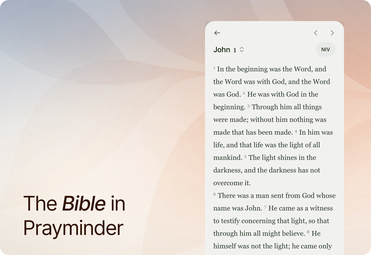The Bible in Prayminder