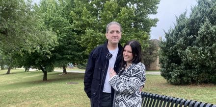 Richard Glossip and his wife, Lea, after his release from custody on May 19, 2026 in Oklahoma City, Okla.