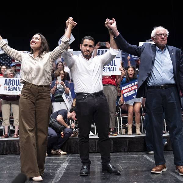 Michigan Senate Candidate Abdul El-Sayed Holds Rally In Detroit With Sen. Bernie Sanders And Rep. Alexandria Ocasio-Cortez