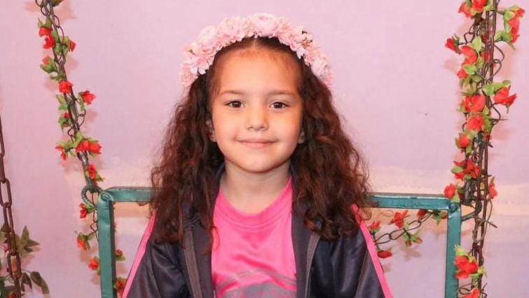 Hind Rajab smiles at the camera.
