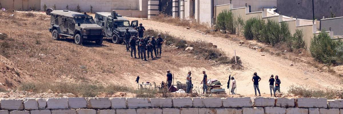 IDF soldiers in Qusra.