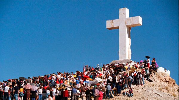 DHS Is Suing a Catholic Diocese to Seize Land Beneath a 29-Foot Jesus Statue for a Border Wall