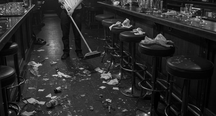 Wer putzt die Bar?