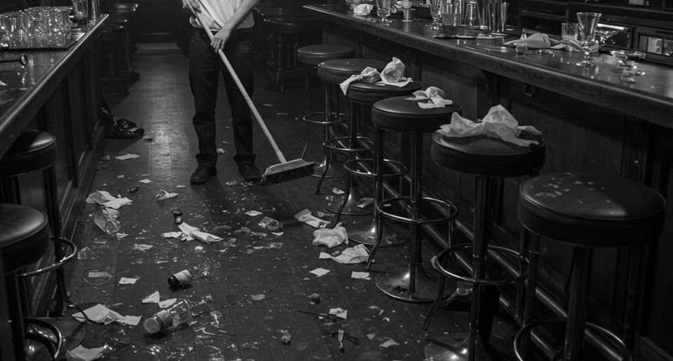 Wer putzt die Bar?