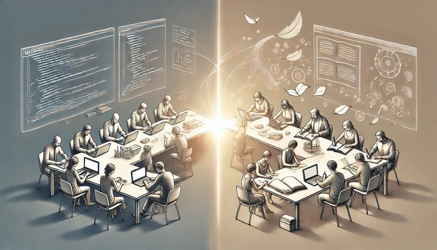 Programming is Writing: How Software Development Resembles Creating a Novel as a Team