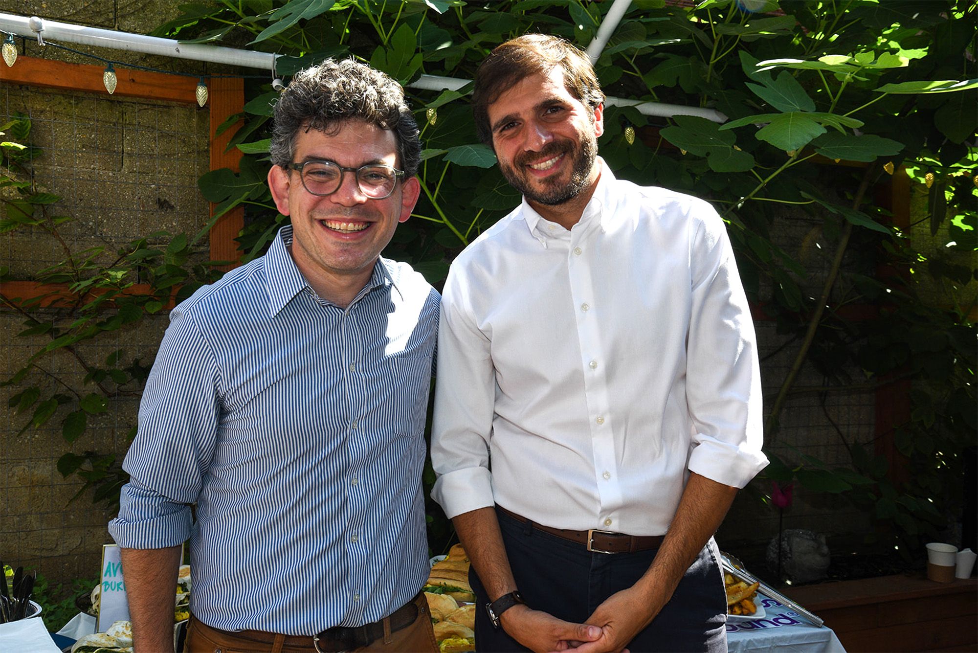 New York City Council Member Lincoln Restler (left) and New York State Senator Andrew Gounardes.