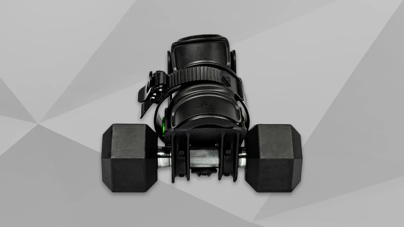 A person doing exercises with Monkey Feet in a home gym