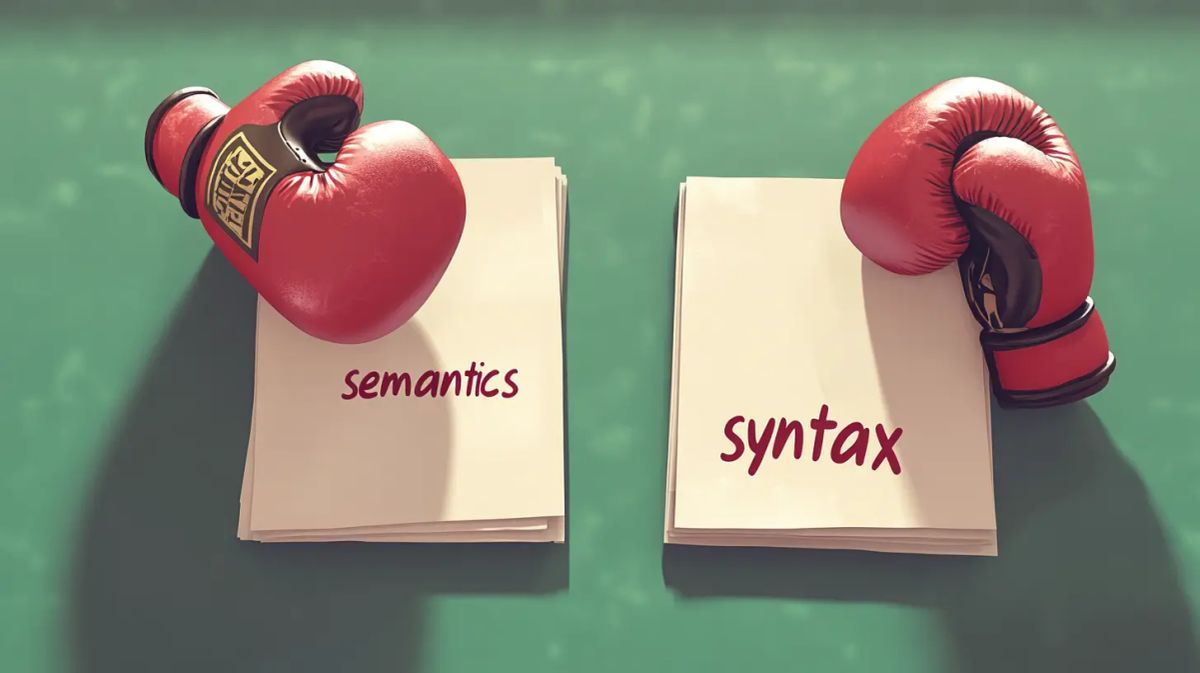 Sintaxis vs semántica: ¿Cuál es la verdadera diferencia en el lenguaje?