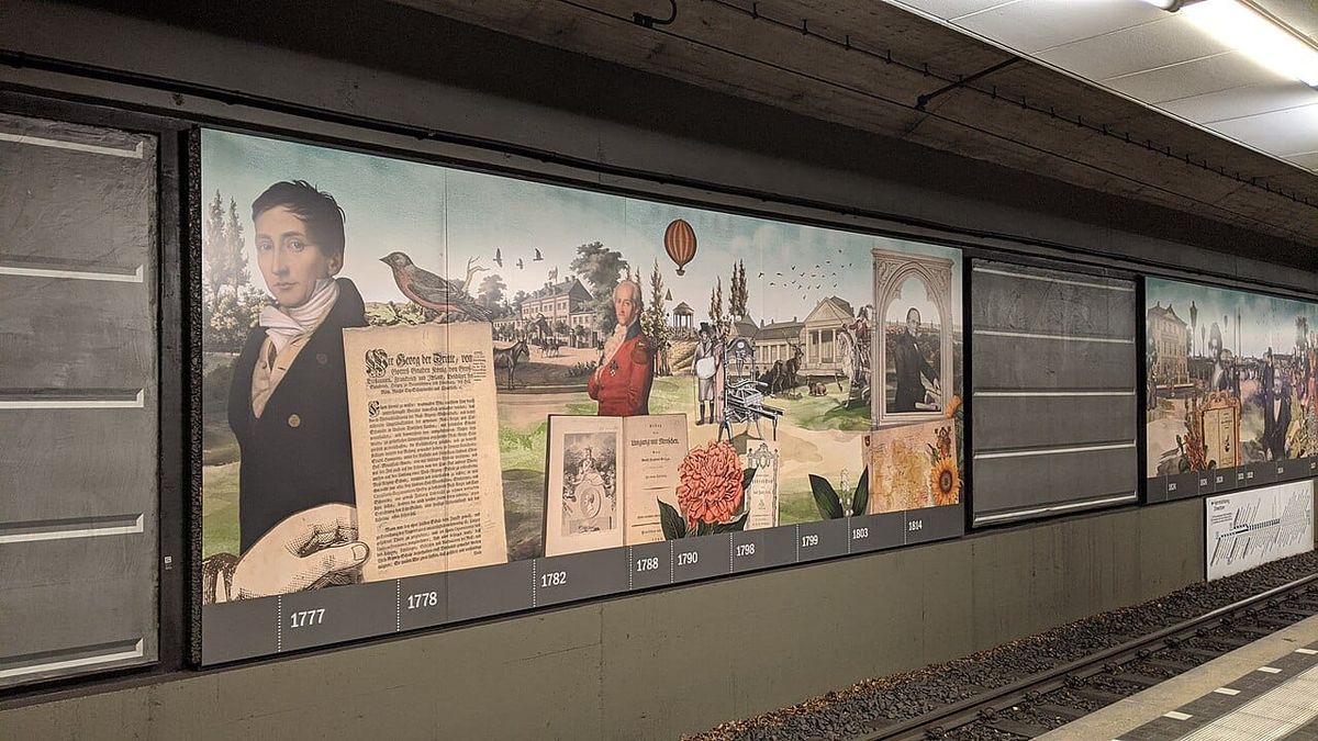 Graffitiprojekt an der U-Bahn-Station Waterloo