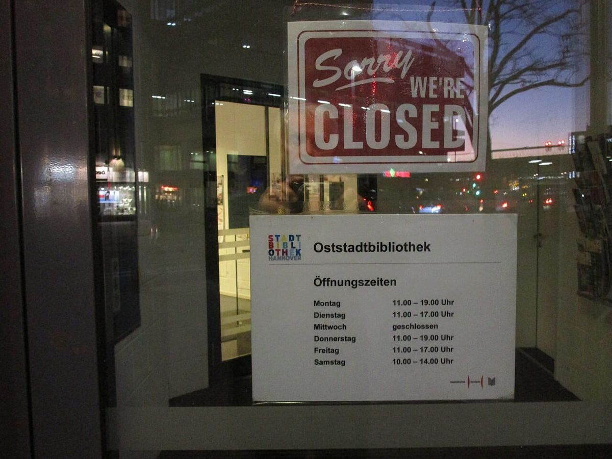 Oststadtbibliothek Mittwoch und Donnerstag geschlossen