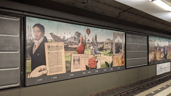 Graffitiprojekt an der U-Bahn-Station Waterloo