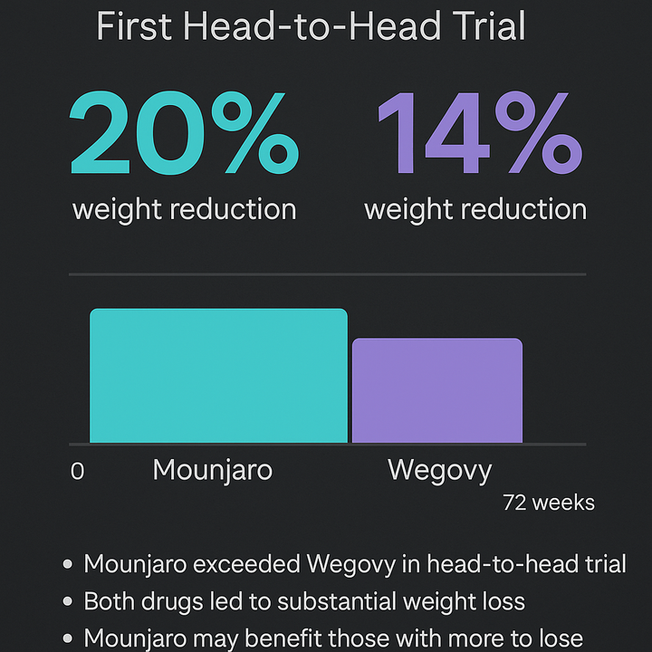 Mounjaro vs Wegovy: The First Head-to-Head Trial Reveals a Clear Winner