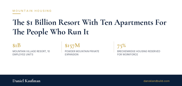 The $1 Billion Resort With Ten Apartments For The People Who Run It