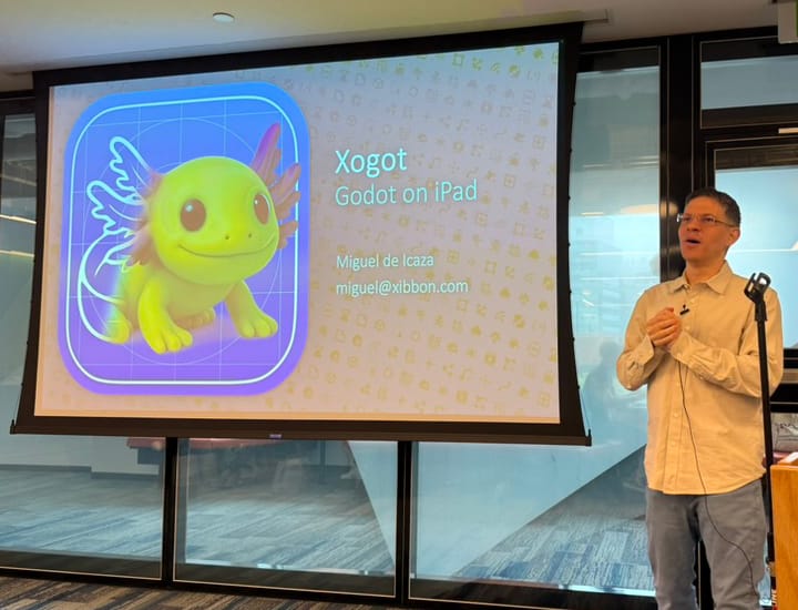 Miguel barely containing his excitement to announce the launch of Xogot