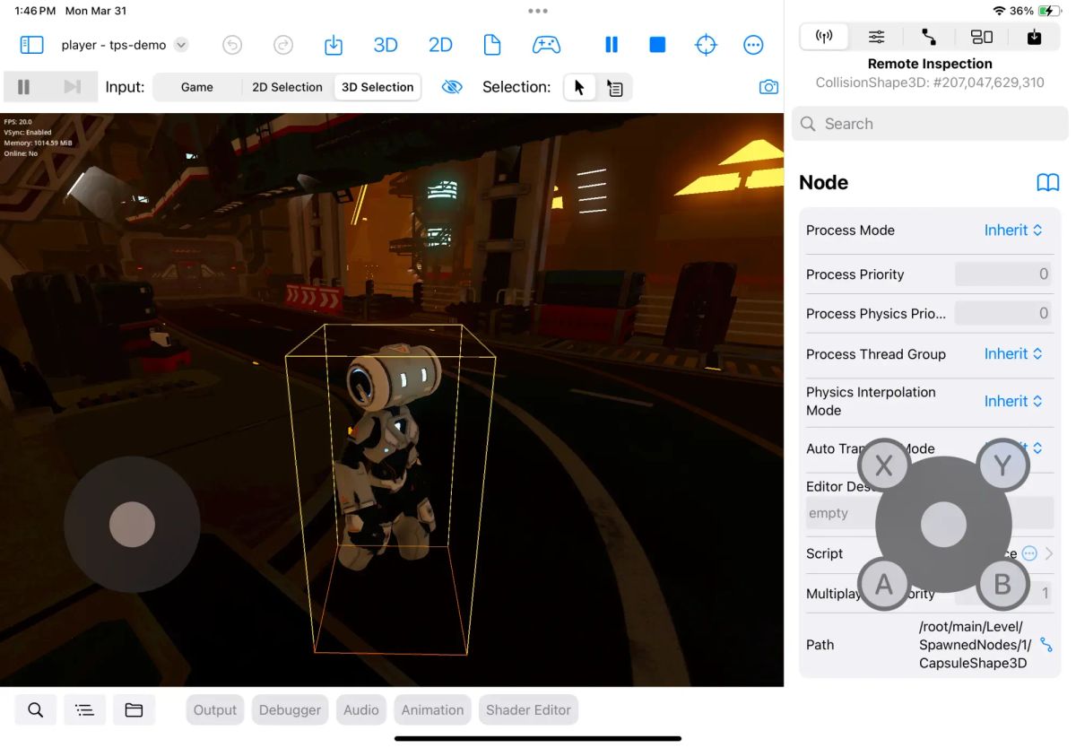 Godot 4.4 Xogot in TestFlight